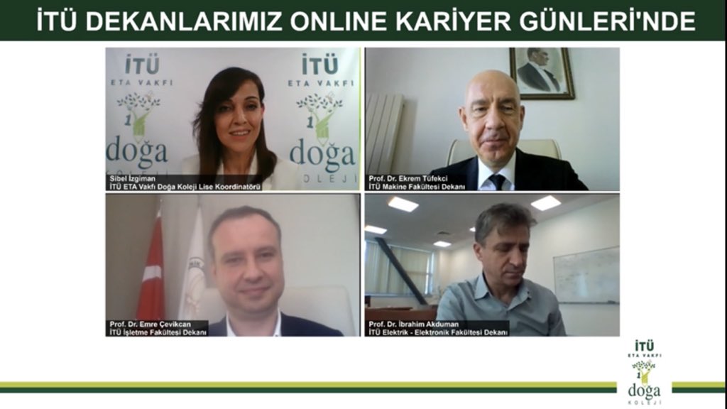 İTÜ Dekanlarımız ile gerçekleştirdiğimiz “Online Kariyer Günleri” canlı yayınımızı izlemek için; youtu.be/LGkBY6k-z7I tıklayınız.