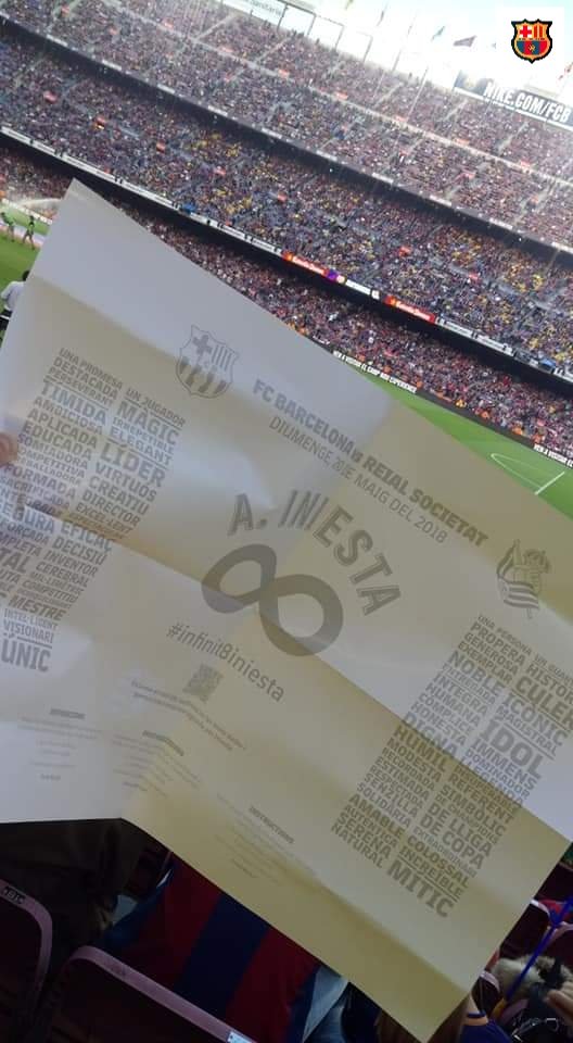 memorabilia1899's tweet photo. #OnThisDay ɪɴ 2018 @andresiniesta8 ᴘʟᴀʏᴇᴅ ʜɪꜱ ʟᴀꜱᴛ ᴍᴀᴛᴄʜ ꜰᴏʀ @FCBarcelona_cat ꜰᴄ at Camp Nou. 🙏🔵🔴
#infinit8iniesta #iniesta8 #Iniesta
#FCBarcelona #memorabilia1899 https://t.co/PMTy9FBv9P