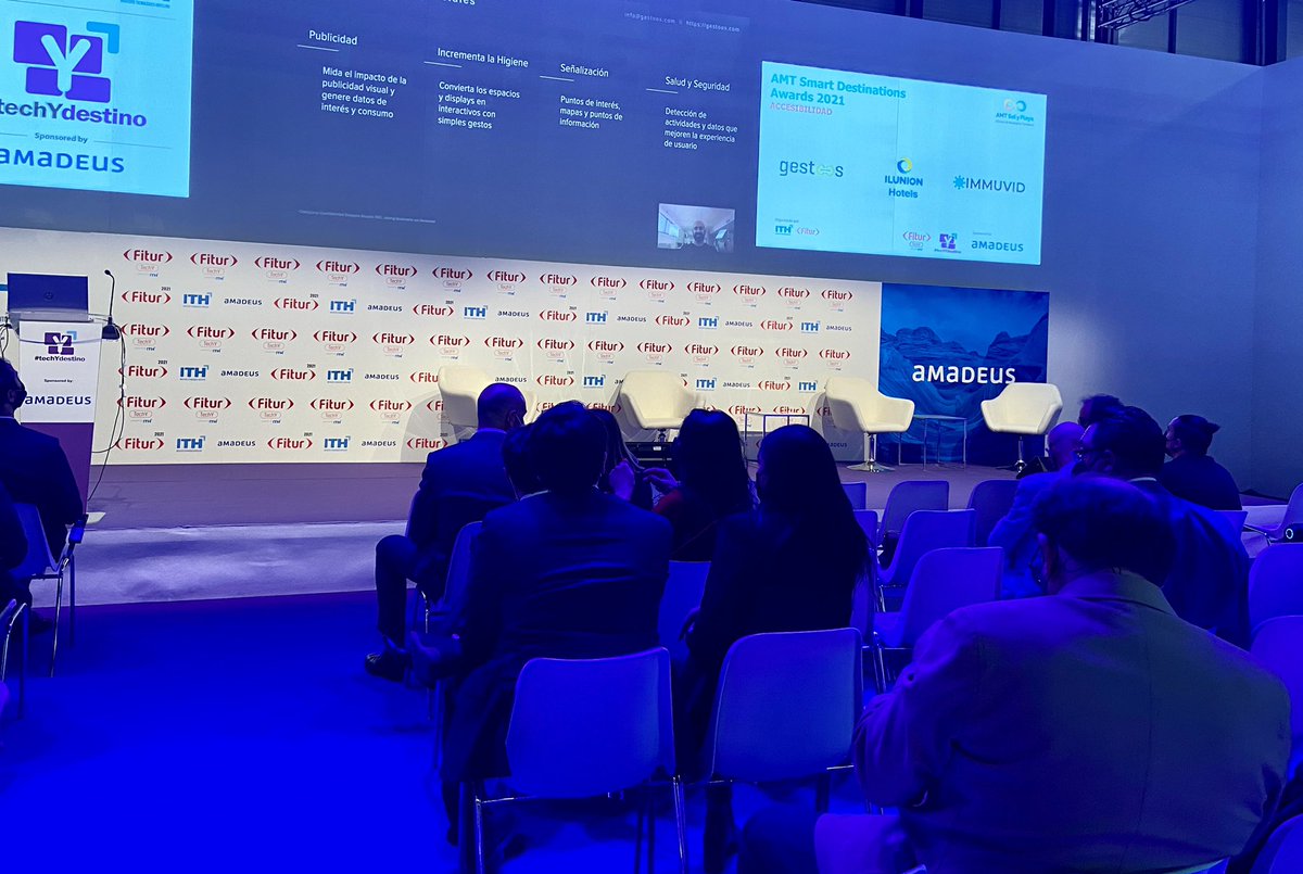 fitur_madrid's tweet photo. Comienza AMT Smart Destinations Awards en #techYdestino 

📍Pabellón 10
🌐 @IFEMA MADRID 

#FITUR2021 | #SomosTurismo | #SomosReencuentro https://t.co/cc9YpFqJ8v
