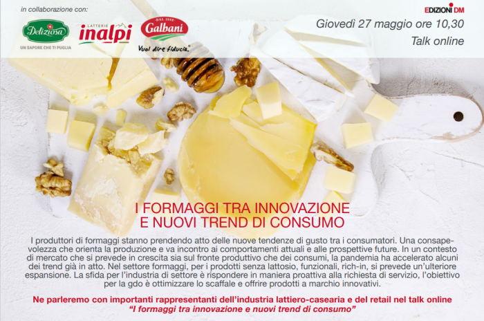 "I formaggi tra innovazione e nuovi trend di consumo". Ne parleremo il 27 maggio dalle 10.30 su zoom. La partecipazione al webinar è gratuita, previa registrazione a questo link zoom.us/webinar/regist…
#formaggi #innovazione #trend <a href="/inalpi_spa/">Inalpi</a> <a href="/GalbaniCheese/">Quandale Dingle</a> <a href="/groupe_lactalis/">Lactalis</a>