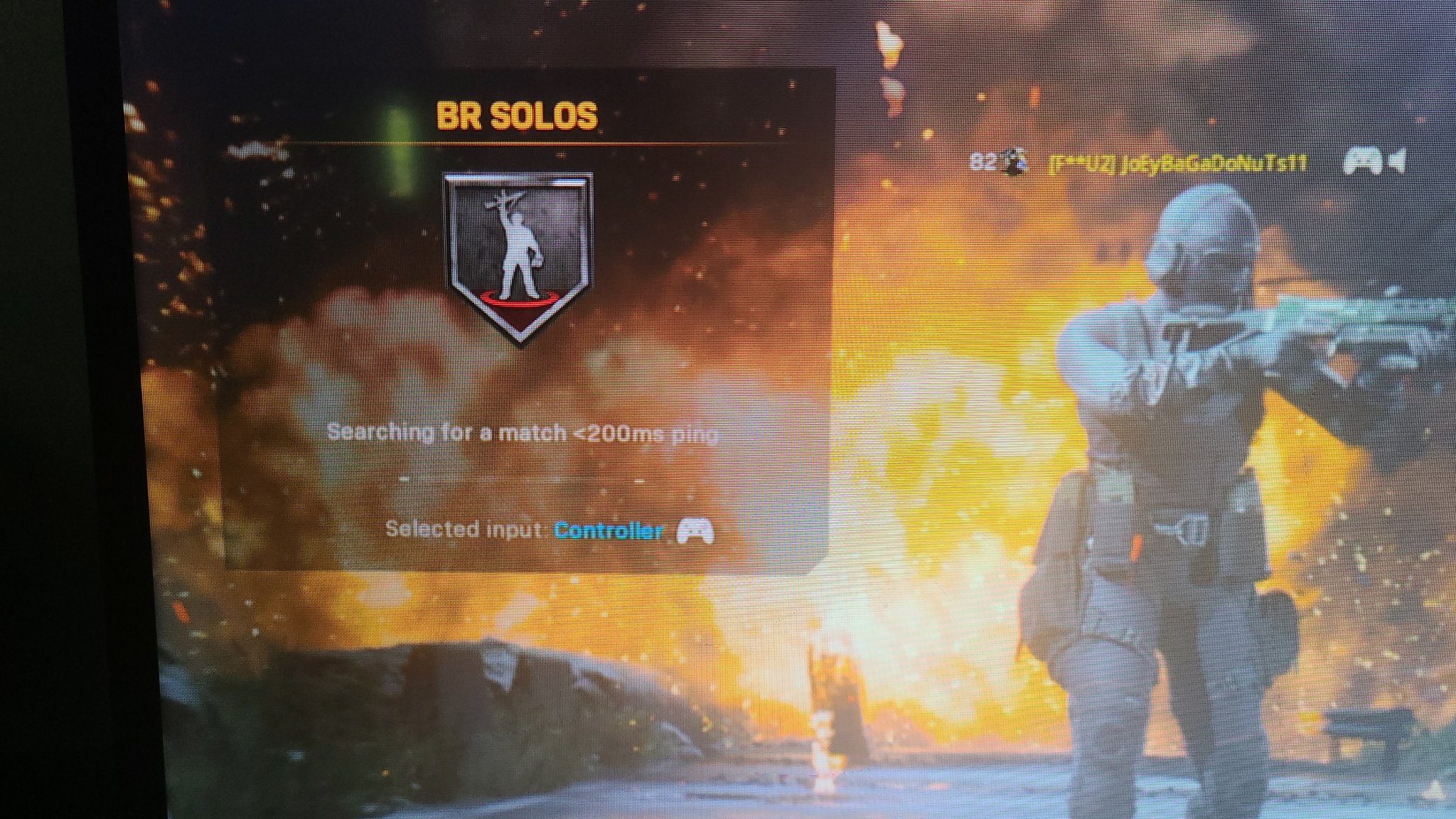 @InfinityWard explain to me how I've been waiting 30 minutes to play non cross-play. regular warzone? You mean there's not 80 people Nationwide that are trying to play against console players only? Forcing this bullshit down our throats. Been waiting 30 minutes https://t.co/r3cOWnR4S7