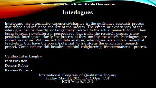 KnowingLangtiw's tweet photo. Looking forward to presenting Interlogues with students and alum #ICQI2021 https://t.co/MjFlHvq7Fs