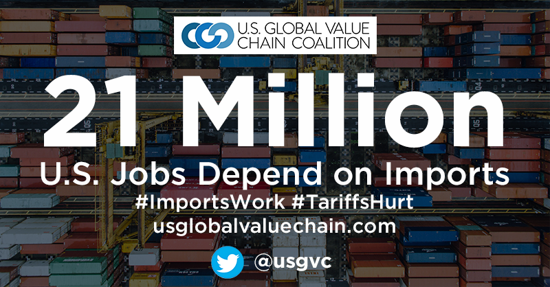 usgvc's tweet photo. Imports = jobs. In fact, imports support more than 21 million American jobs across the country and across the U.S. global value chain! #ImportsWork #TariffsHurt https://t.co/OXYN5FNnCL https://t.co/h7OcVGBxBG