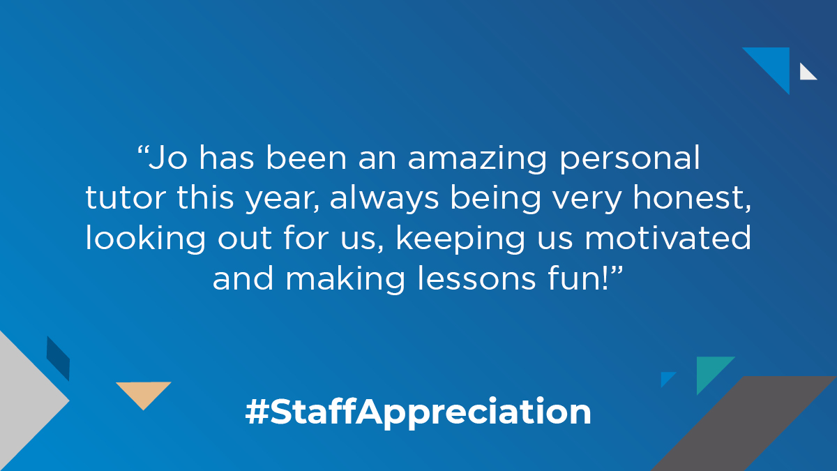 UCEN Manchester (@ucenmcr) on Twitter photo ๐Jo Lowes๐ thank you for making classes so fun keeping your students positive in such a difficult year!
#StaffAppreciation
<a href="/TmcSu/">The Studentsโ Union</a> ๐Jo Lowes๐ thank you for making classes so fun keeping your students positive in such a difficult year!
#StaffAppreciation
<a href="/TmcSu/">The Studentsโ Union</a>