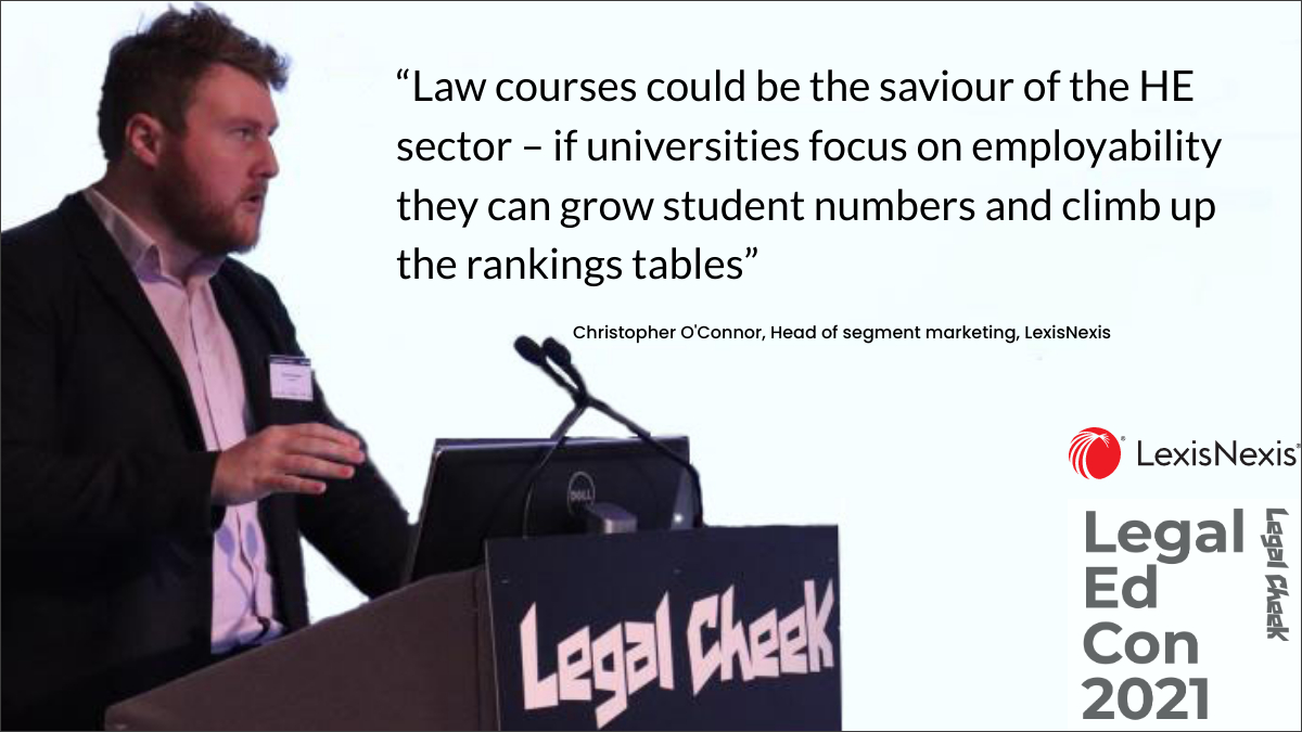 LexisNexisUK's tweet photo. We’re thrilled to be speaking @legalcheek’s #LegalEdCon today! Chris O’Connor is sharing insight into how law courses can prove their value during these challenging times. Look out for the report coming soon!
#LegalEducation https://t.co/nIVkNolPn1