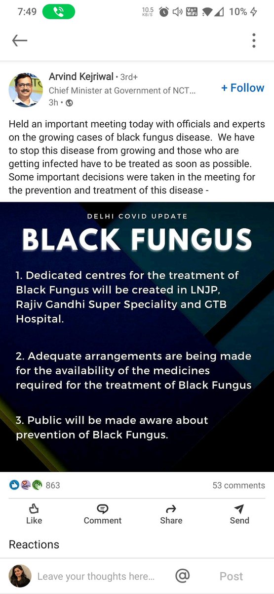 HappyToHelpNet's tweet photo. May 20- PSA for black fungus by Delhi CM
@mohit0188 @ArjaDayal @Saurabh_Unmute @Parv05 @Shivend36239928 @SonuSood @scribe_prashant @captraman @HarendraKS_IPS @Tejasvi_Surya @MukeshSharmaMLA @TejasShelar2498 @sarkarshanta @shikha027
#BlackFungus #HappyToHelpNetwork https://t.co/3TvgQhis0I