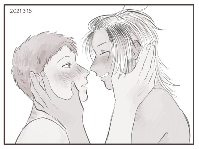 凸凹カップルのtwitterイラスト検索結果