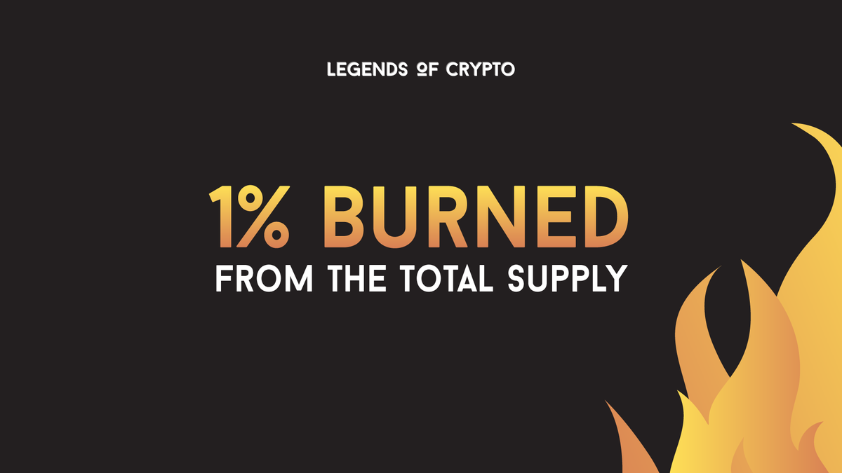 LOCgameio's tweet image. We are nearly reaching 1% $LOCG burnt from the total supply, crazy! 🎉🎉

Thank you everyone for your continuous and lovely support, may $LOCG become a giant in the NFT world 🔥