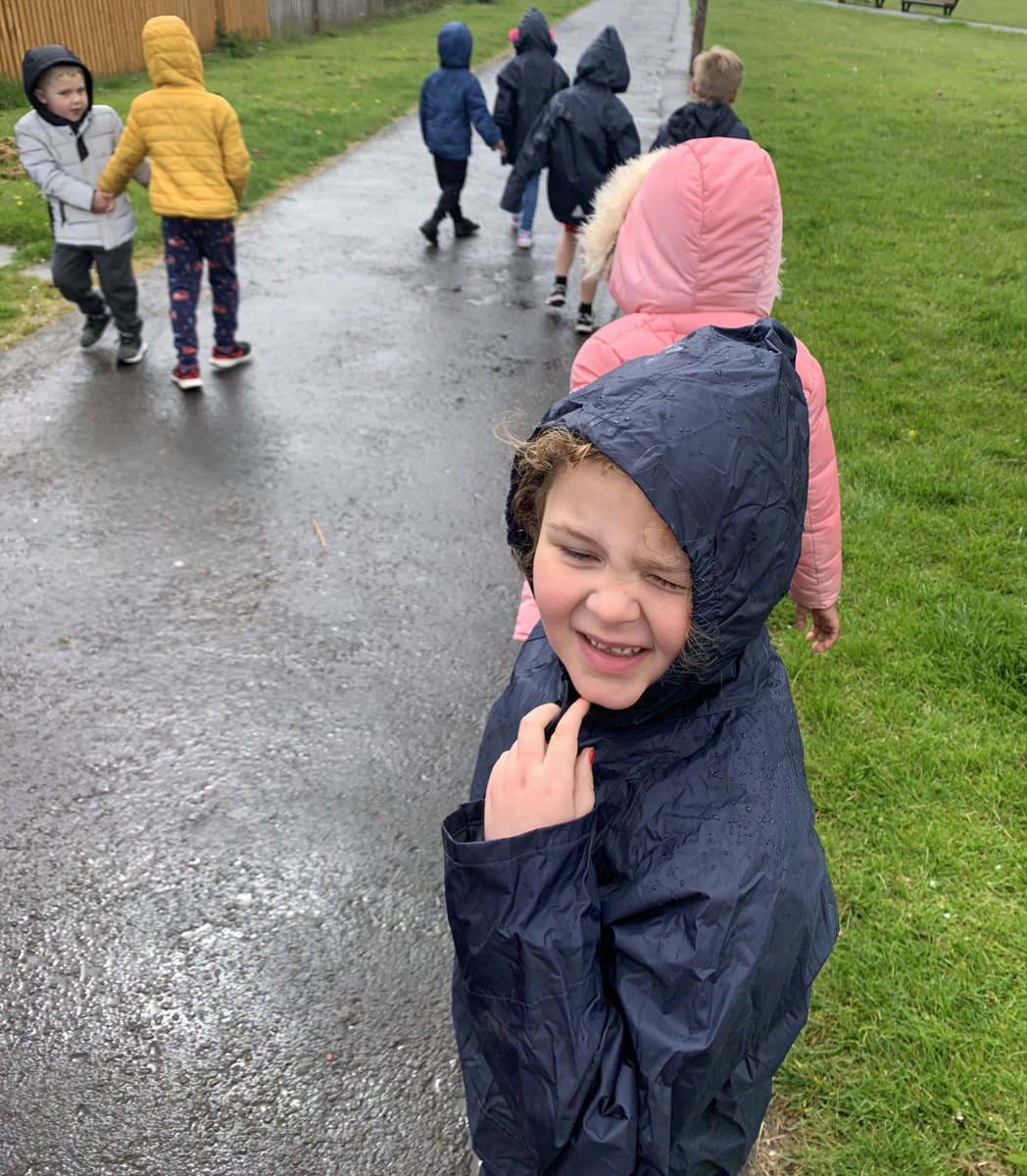 We had an amazing time on our phonics learning walk today. The children had so much fun finding things that started with each sound. My group thought of the word echo when we under the tunnel for e. A great time in the rain had by all!
