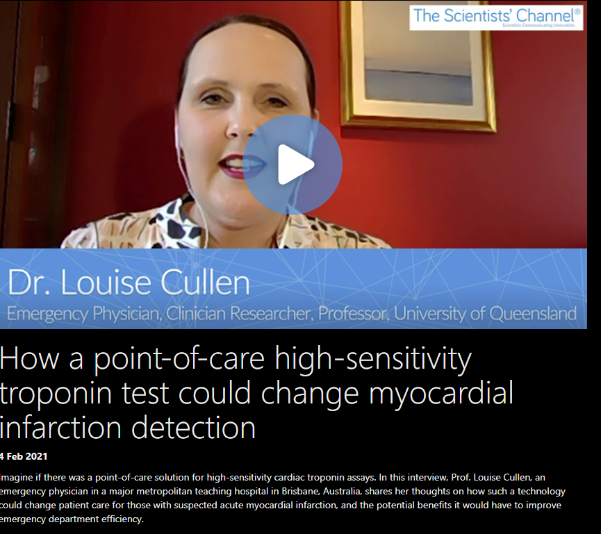 PSchlichtner's tweet photo. Hear from @louiseacullen how a #POC #highsensitivity #troponin test could change myocardial infarction detection:
👉https://t.co/7TjwRicDEp

#streamlining #chestpainmanagement in the #ED #cardiotwitter 
@ACVCPresident @escardio @DGK_org https://t.co/iRKGzc1lOa