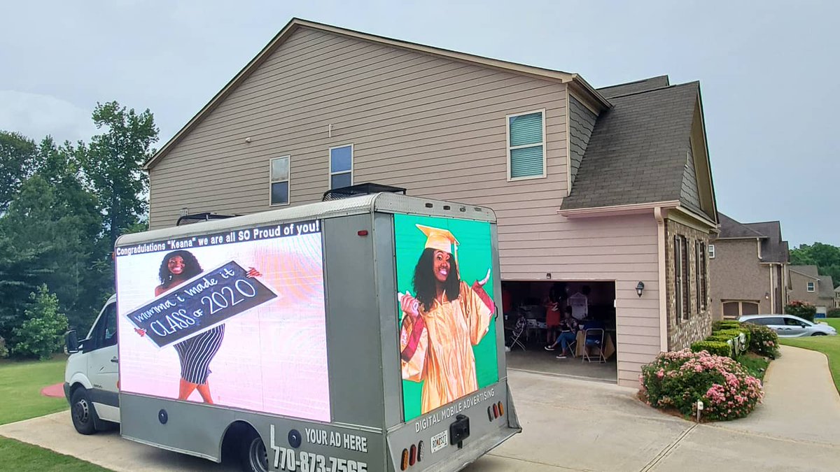 C2Cmobilemedia's tweet photo. Have you been searching for a creative way to show your Son or Daughter just how proud you are of them? We have the #graduation AD trucks.

We can bring it to any location, with their Pictures or Videos.

Call today, 770.873.7565 https://t.co/GSgYHhNaSq