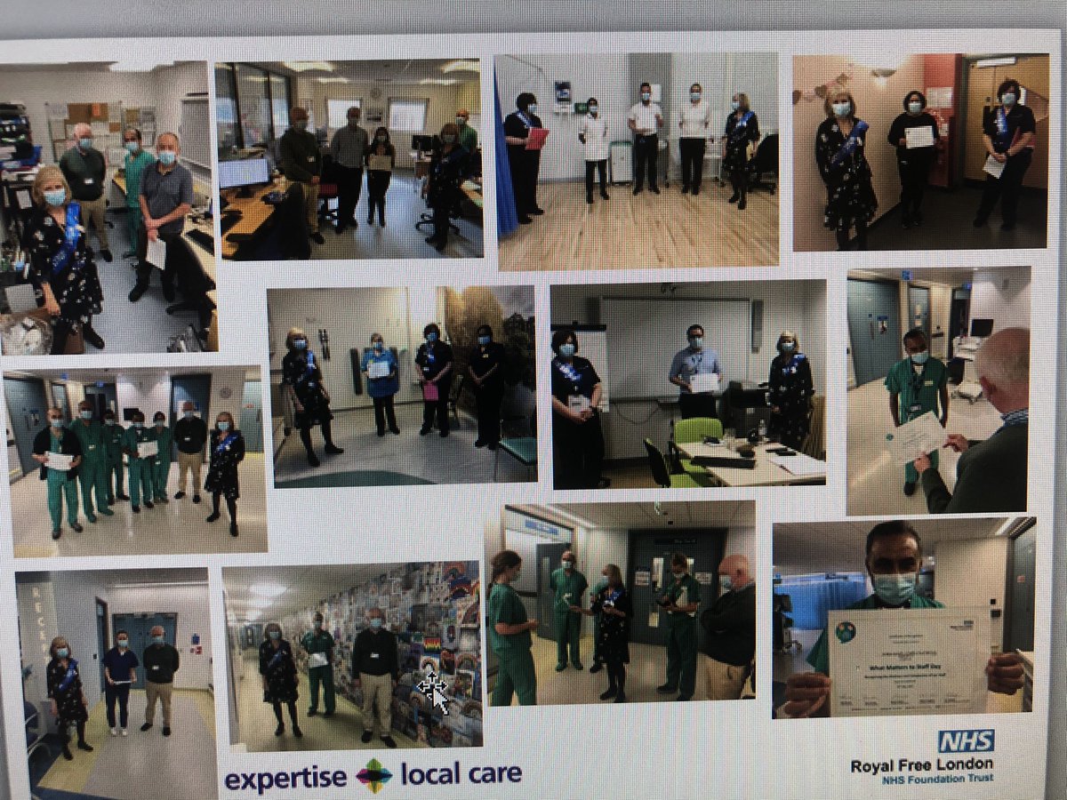 Celebrating our staff and recognising their kindness and compassion on what matters to staff day at the Royal Free - so many nominations and here are a few pictures. Amazing people and teams!