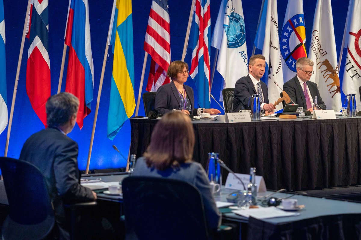 SecBlinken's tweet photo. Very pleased to wrap-up a successful @ArcticCouncil Ministerial! Congratulations to our Icelandic hosts on their excellent leadership and important work done during their Chairmanship. https://t.co/LQoAaDSMGB