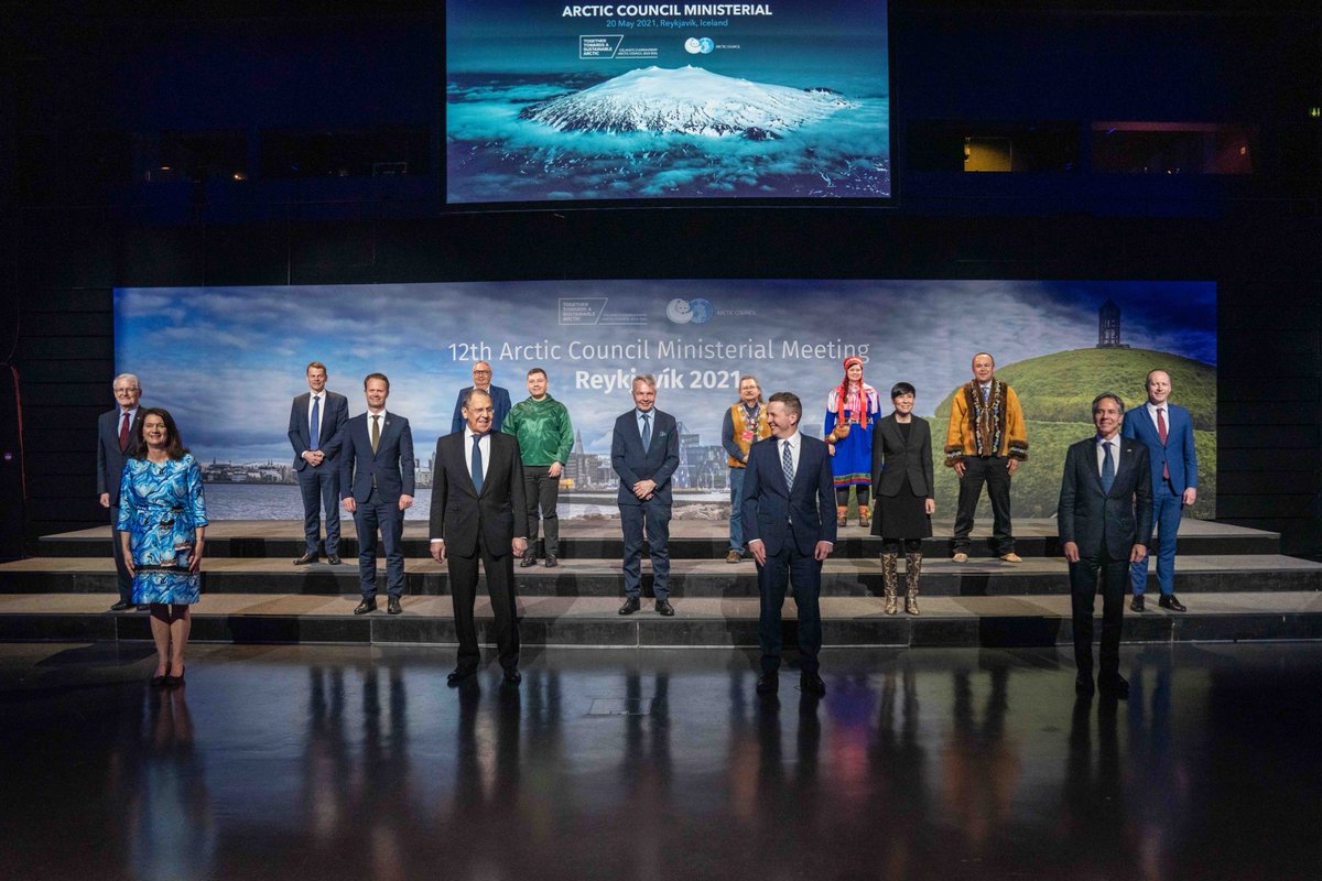 SecBlinken's tweet photo. Very pleased to wrap-up a successful @ArcticCouncil Ministerial! Congratulations to our Icelandic hosts on their excellent leadership and important work done during their Chairmanship. https://t.co/LQoAaDSMGB