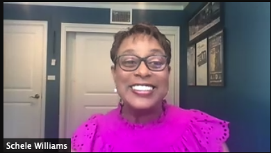 "When we got to the slavery chapter I was horrified.  The more complete versions of our history will FREE us! We have to tell both sides of humans, even the flawed side." <a href="/ScheleWilliams/">Schele Williams</a> #SLJDOD #ownvoices