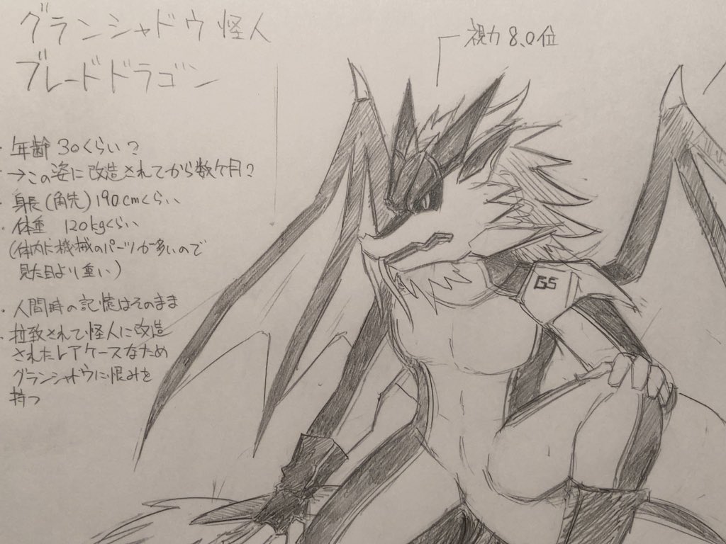 ウチのブレードドラゴン、
ブラッシュアップしました。

もし描かれる方がいたらご参考までに。 