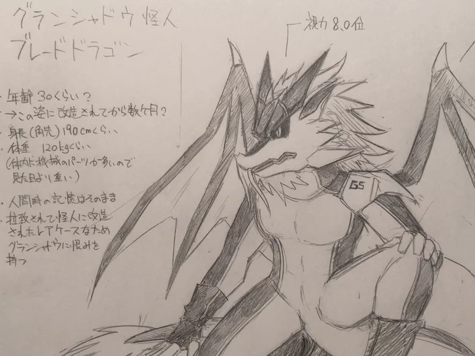 ウチのブレードドラゴン、
ブラッシュアップしました。

もし描かれる方がいたらご参考までに。 