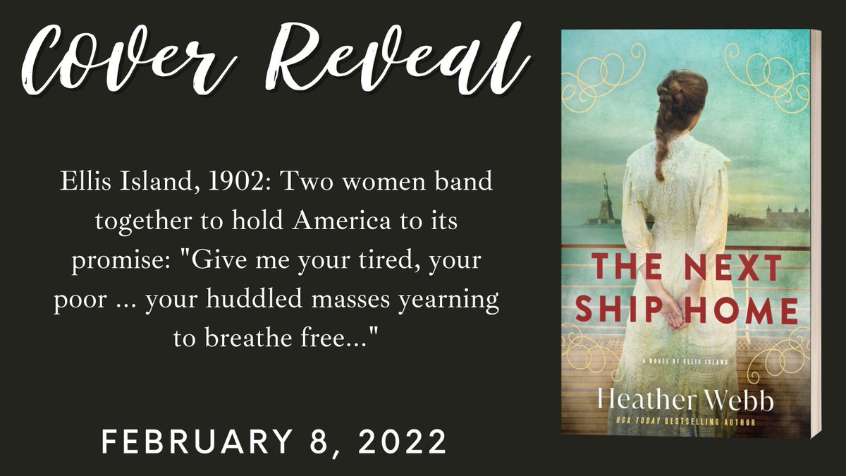 So excited to share <a href="/msheatherwebb/">Heather Webb</a>'s cover of her new solo novel, #TheNextShipHome, a novel of Ellis Island, releasing 2/8/2022. It's up for pre-order now:  bit.ly/3wgJDTp @hfvbt <a href="/Sourcebooks/">Sourcebooks</a>
#readerscommunity #historicalfiction #books #writingcommunity #BookTwitter