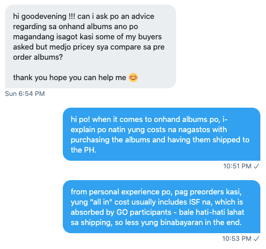kmerchtips_ph's tweet photo. "bakit po mas mahal ang on-hand merch kesa sa preorders?"

(please note: this answer by no means condones overpricing for on-hand merch, but simply explaining why on-hand stocks are usually more expensive compared to preorders. let's be reasonable with pricing!) https://t.co/NlBy5Tu4Yj