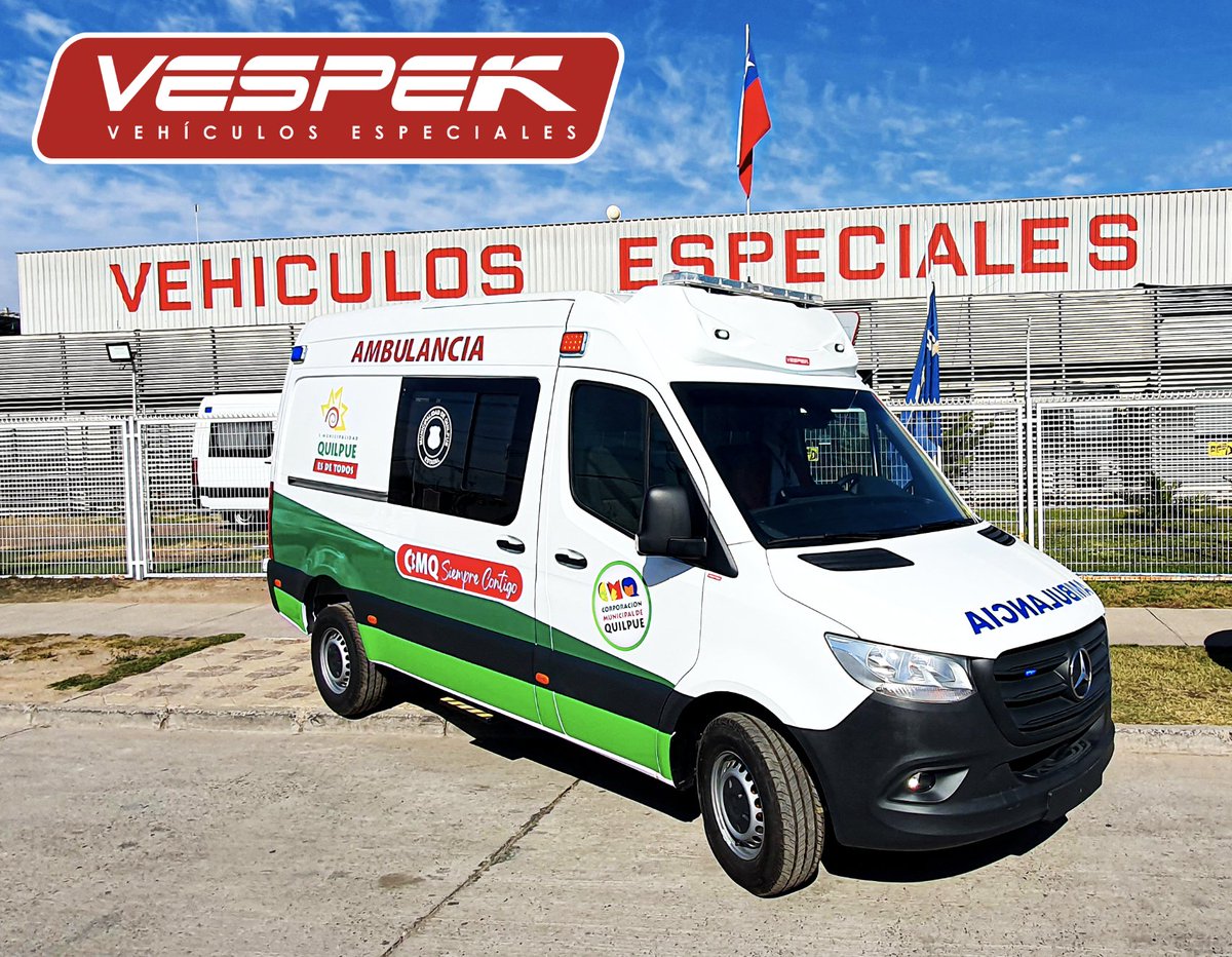 Vespek_'s tweet photo. Equipo #Vespek nuevamente presentes en la V Región, Orgullosos entregando 2 nuevas #Ambulancias 🚑🚑😷@mbchile Sprinter 314 10,5m3 4x2. A Corporación Municipal de @quilpueciudad. 🤜🤛 Móviles con equipamiento de seguridad V10-G 🥇
#yomecuido #BioGelCoat
@spencer_ems @WhelenEng https://t.co/UrXzQzFQZp