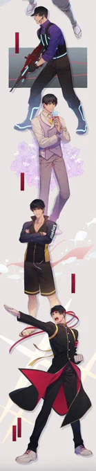 #真田弦一郎誕生祭2021 #真田弦一郎生誕祭2021
全景版🎾テニラビのSSRとSRの真田くんの全衣装です! 