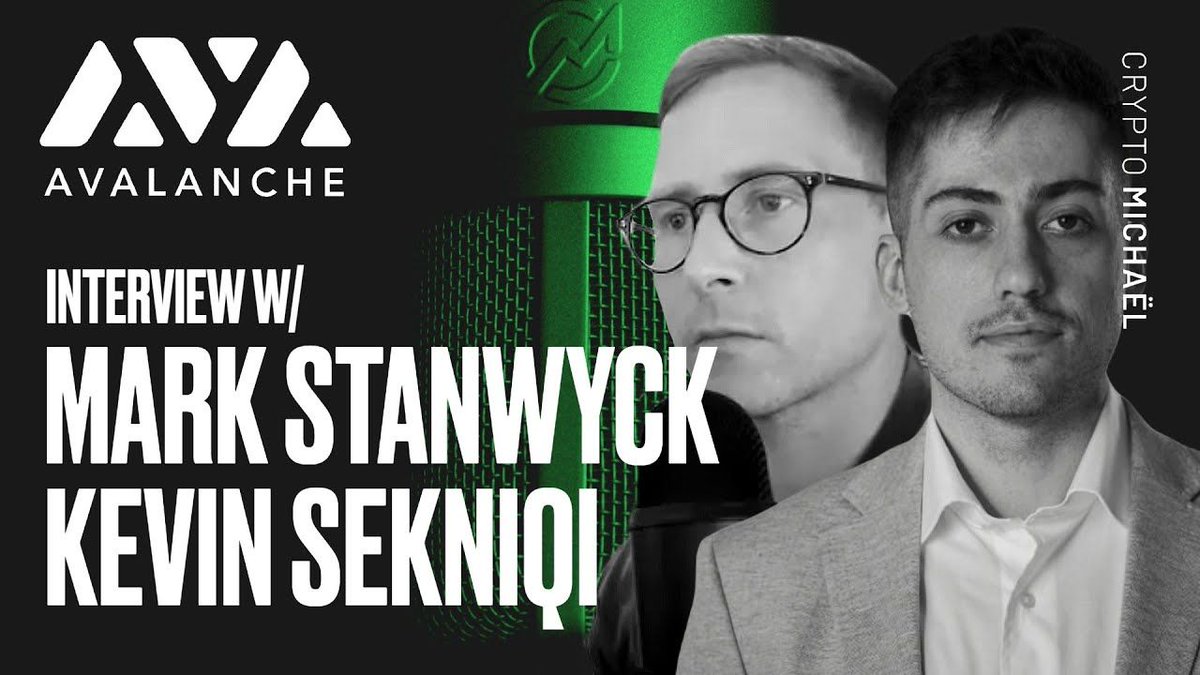 Avalanche🔺 (@avax) on Twitter photo Brand new interview from <a href="/CryptoMichNL/">Michaël van de Poppe</a>!
<a href="/AvaLabsOfficial/">AvaLabs</a> COO <a href="/kevinsekniqi/">Kevin Sekniqi 🔺</a> and <a href="/AvalaunchApp/">Avalaunch 🔺</a> CEO <a href="/MarkStanwyck/">Mark Stanwyck 🔺</a> discuss current blockchain trends and the future of DeFi on Avalanche.
Tune in now: bit.ly/3f3iWvK Brand new interview from <a href="/CryptoMichNL/">Michaël van de Poppe</a>!
<a href="/AvaLabsOfficial/">AvaLabs</a> COO <a href="/kevinsekniqi/">Kevin Sekniqi 🔺</a> and <a href="/AvalaunchApp/">Avalaunch 🔺</a> CEO <a href="/MarkStanwyck/">Mark Stanwyck 🔺</a> discuss current blockchain trends and the future of DeFi on Avalanche.
Tune in now: bit.ly/3f3iWvK