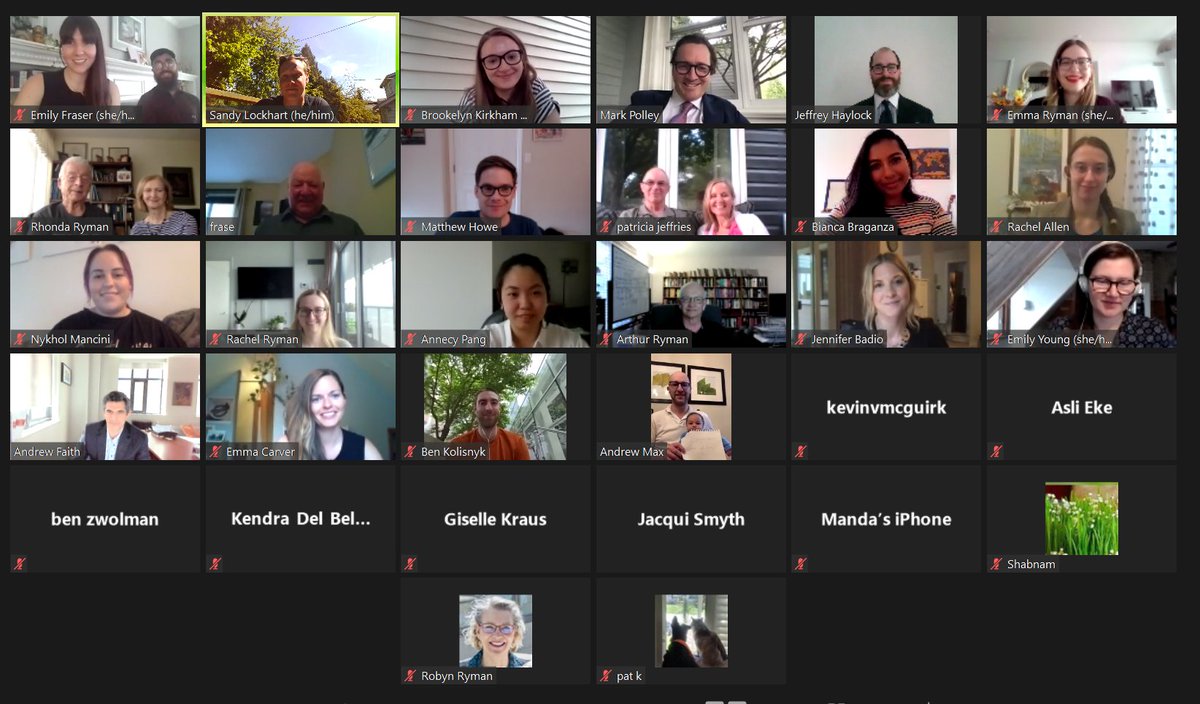 A tear trickled down <a href="/andysfaith/">Andrew Faith</a>'s cheek as we celebrated our articling students, Emily Fraser and <a href="/emmaaliceryman/">Dr. Emma Ryman</a>, and their upcoming call to the bar. We are very proud of them. Emily Fraser will be joining us as an associate in June and Emma Ryman is off to complete a clerkship