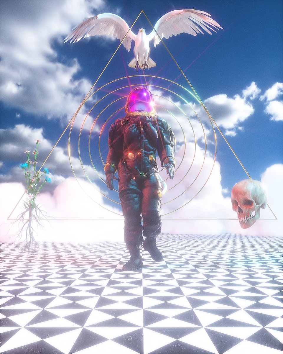 DOVE
//
#cinema4d #OctaneRender #aftereffect  #NFTartist #conceptart #digitalart #art #cryptoart #design #surrealart  #3dart #cgi #Clouds #astronaut 
//
<a href="/MaxonVFX/">Maxon</a> <a href="/OTOY/">OTOY</a> <a href="/Adobe/">Adobe</a> <a href="/daz3d/">Daz 3D</a>