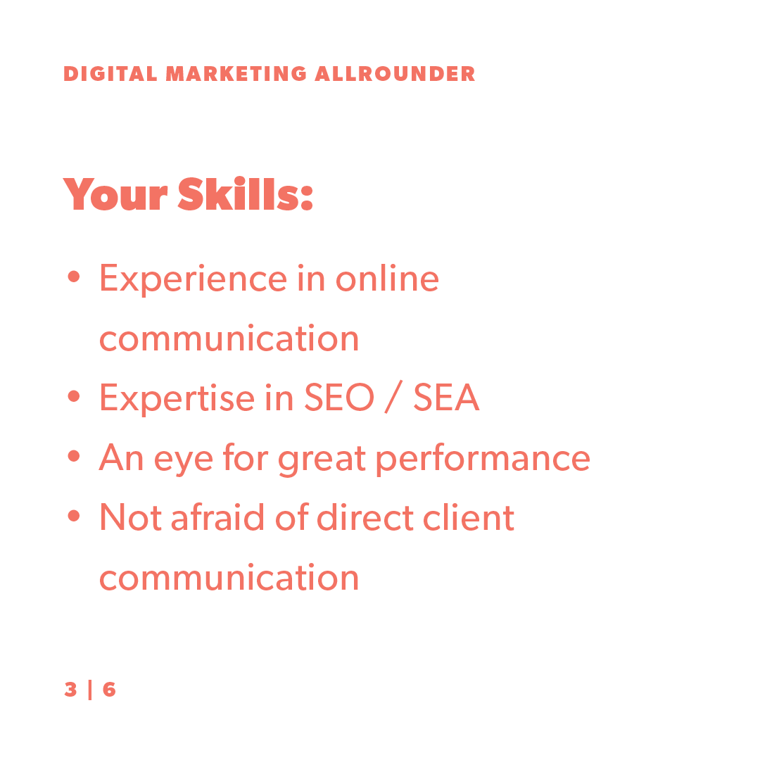 probots_io's tweet photo. We are hiring.  🧡 You want to join the coolest agency team in Graz? This is your chance – take it! We are searching for a digital marketing allrounder. Get in touch. 📧 jobs@probots.io

#probots #newjob #agency #jointheteam #digitalmarketing #communications https://t.co/3JRDHRKG0n