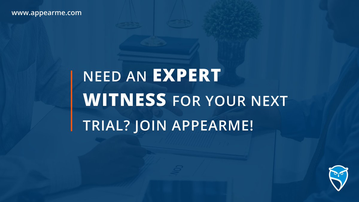 AppearMeApp's tweet image. Need an #expertwitness for your next trial? Use The Directory by AppearMe!

appearme.com/hire-expert-wi…

#expertwitnessservices #legaltech #directory #medicalexpert #attorneyatlaw #lawyers #lawfirm #experttestimony #attorneys #financialexpert