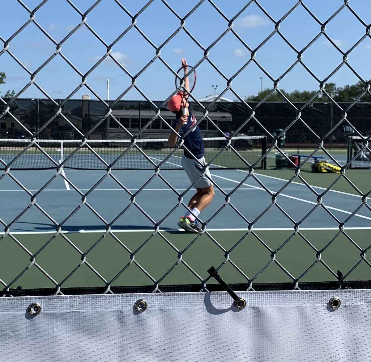 Charlie about ready to start 6A state quarterfinal #RiseUp