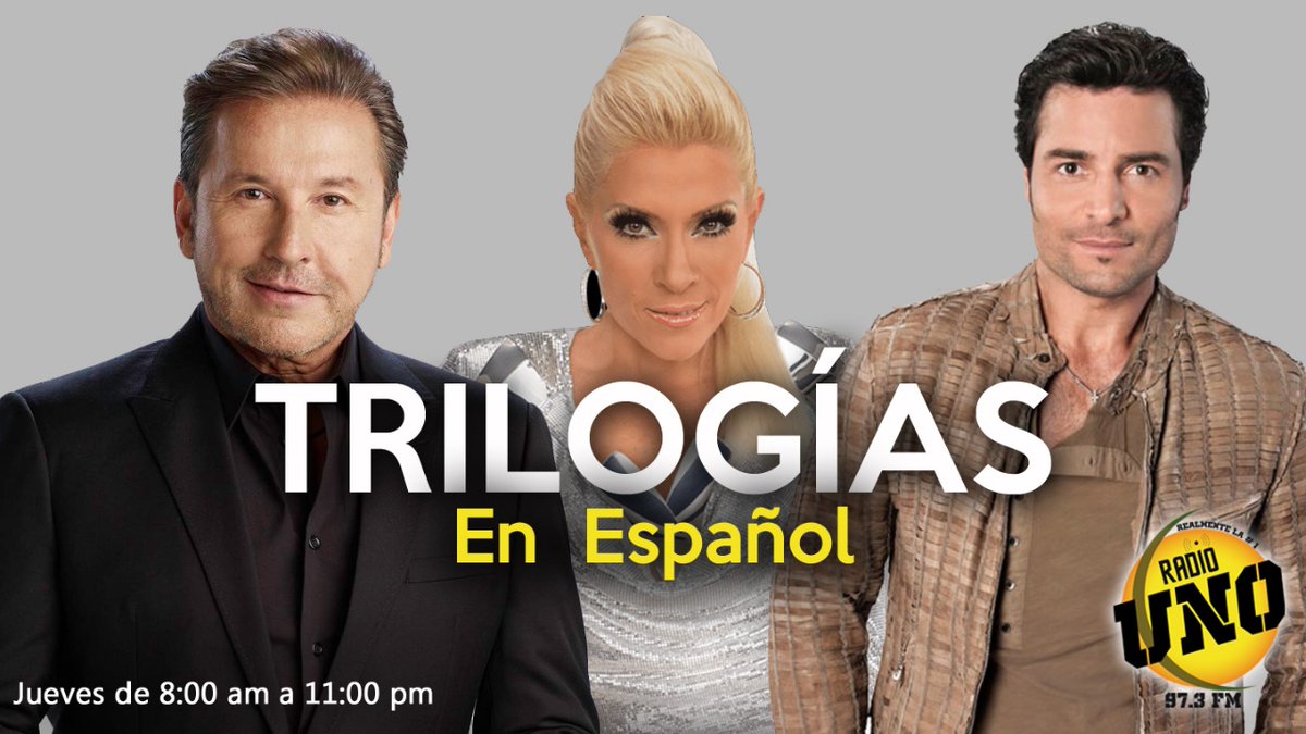 ¡Buenos días!
Hoy disfrutamos de "Trilogías en Español".
Te acompaña 👉🏻 Luis Enrique Salguero.