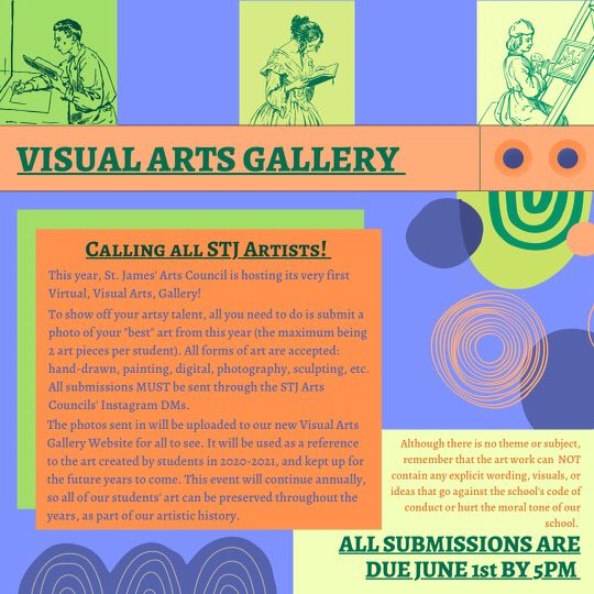 Calling all STJ artists! 🎨💻✏️This virtual gallery allows the opportunity for every student to showcase their talent, proving just how artistic our Lions truly are, providing a space where we can enjoy all our students' artwork in one digital place. <a href="/lionsnewstoday/">St. James CHS</a> #liontalent