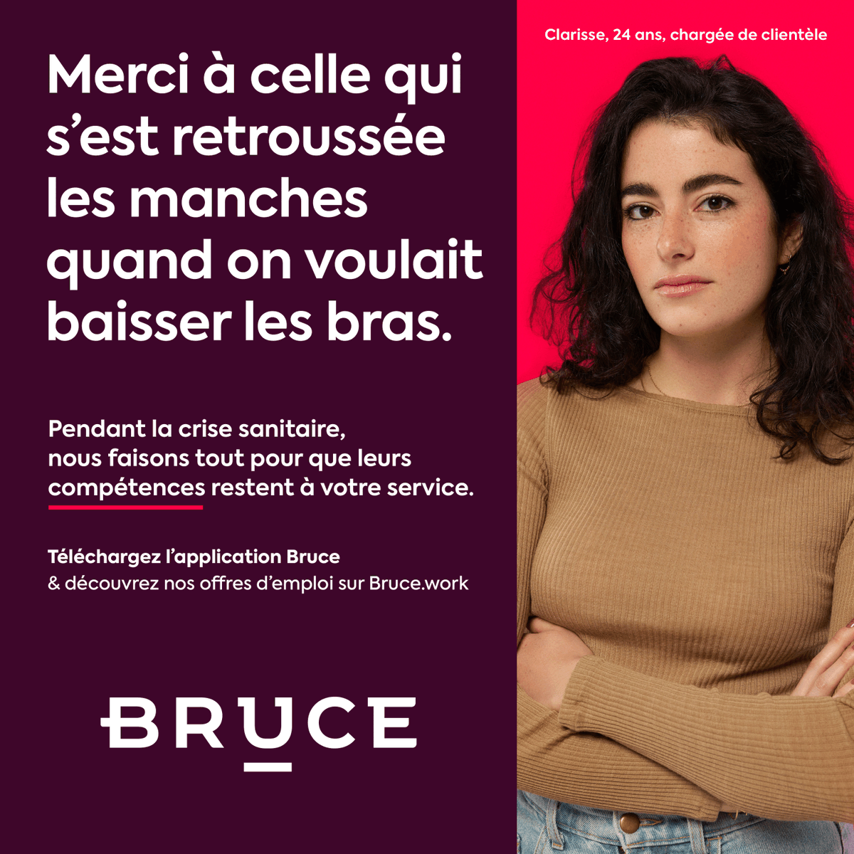 Clarisse, talent et ambassadrice Bruce, occupe, depuis le début de la crise sanitaire, un rôle clé en accompagnant les restaurateurs dans l’adoption du digital. Elle leur permet de faire tourner leur activité à défaut de pouvoir accueillir leurs clients.#Brucevousditmerci #merci