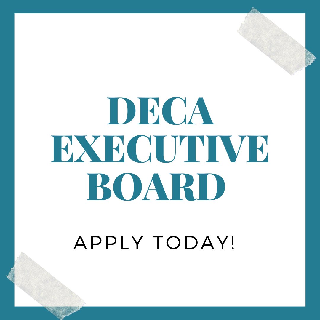 TwpDECA's tweet photo. Application closes tomorrow! Don’t miss out. https://t.co/RFmCKJRkzP @twppride @TwpSchoolStore @sarasimpson23 https://t.co/duDNqS1oh3