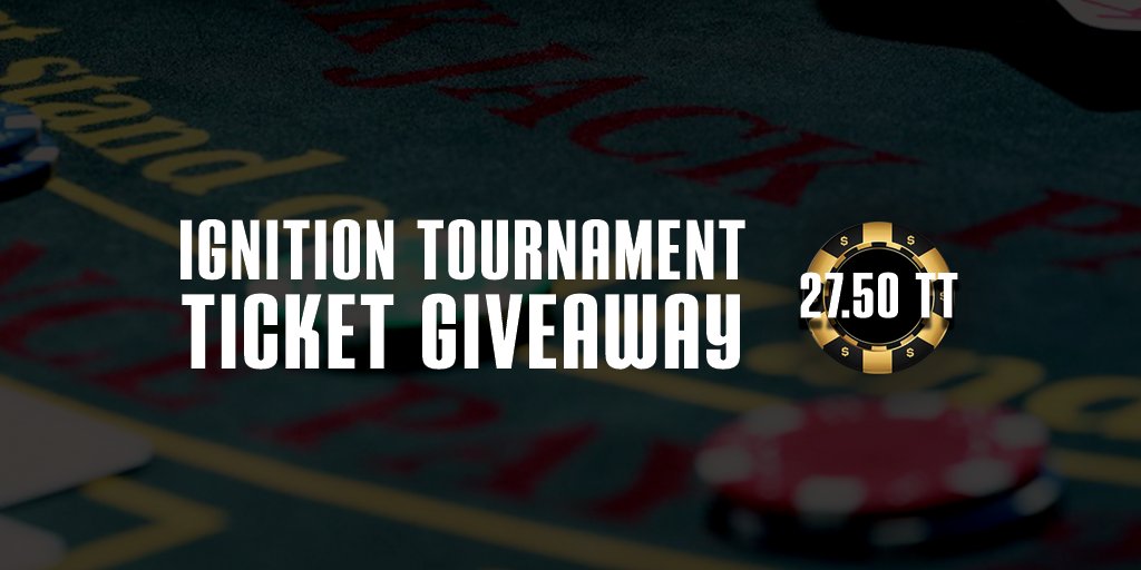 GIVEAWAY ALERT!! Win a $27.50 Ignition tournament ticket! To enter: follow us on Twitter, like this post & retweet. This Giveaway ends on Monday, May 24th at 11:59pm & the winner will be announced on Tuesday, May 25th! 😎💰

#ignitionpoker #pokergiveaway #poker #pokeronline