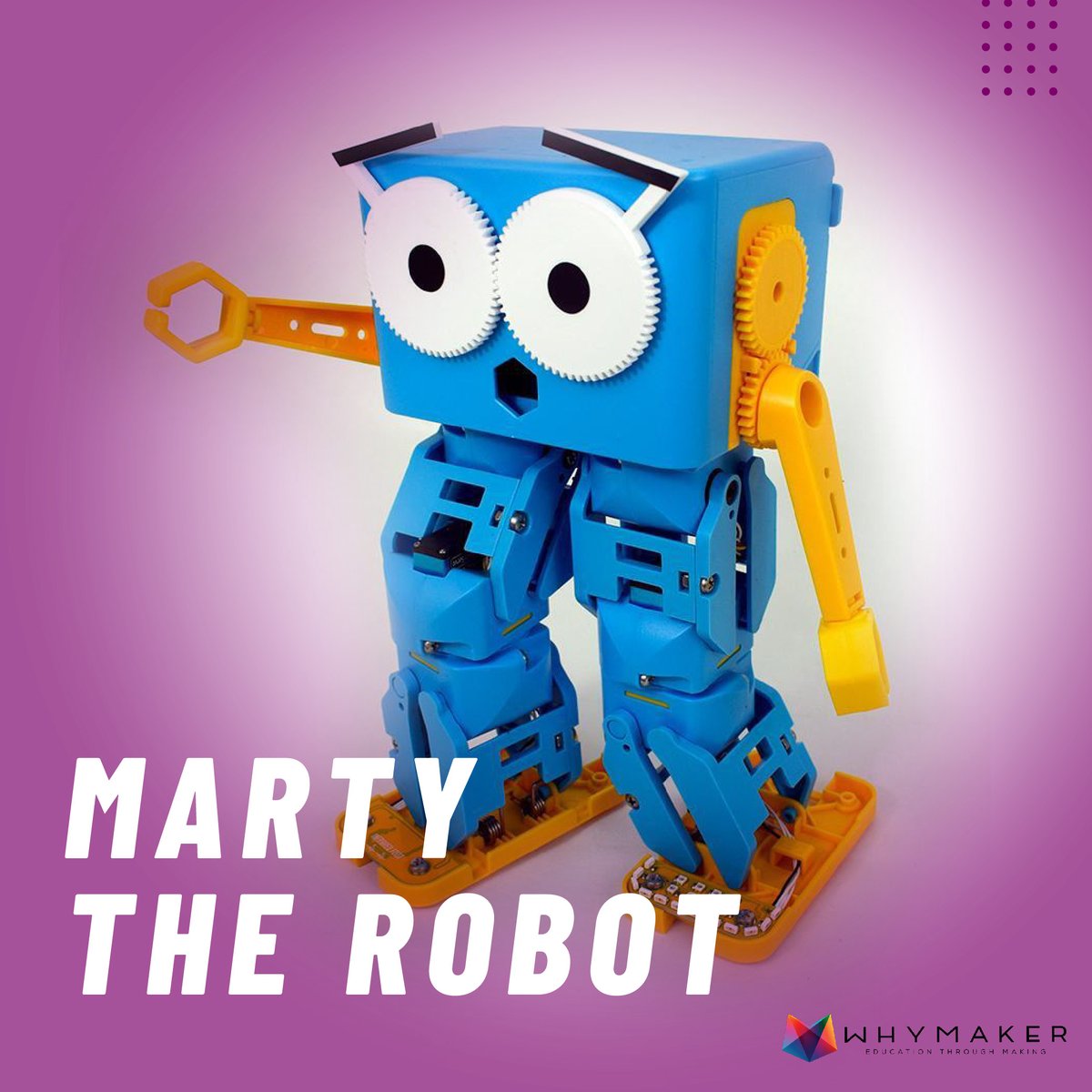 WhyMaker's tweet photo. We are thrilled to introduce Marty the Robot to our lineup of products! Marty makes learning about robotics and coding fun! Check him out in our shop to learn more!
https://t.co/gZeGVe1vLD
#stemtoys #WhyMakerway #Makered #supportingteachers #teachersforteachers #STEMED #STEM https://t.co/tu2jsCfOMX