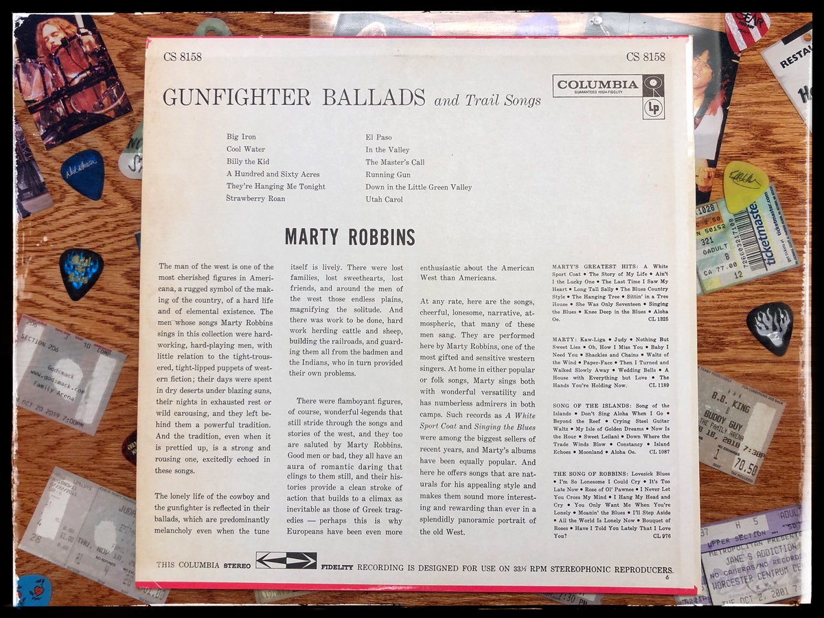 RiverBendRecor1's tweet photo. Beautiful original 1959 first stereo pressing on the 6 eye label. Even has the original price sticker on the info card. Going in the bins now! #martyrobbins #gunfighterballads #riverbendrecords #somuchmorethanarecordstore #shopdrinkplay #vinyl #vinylrecords #vinylcommunity https://t.co/yuNZj9MgIR