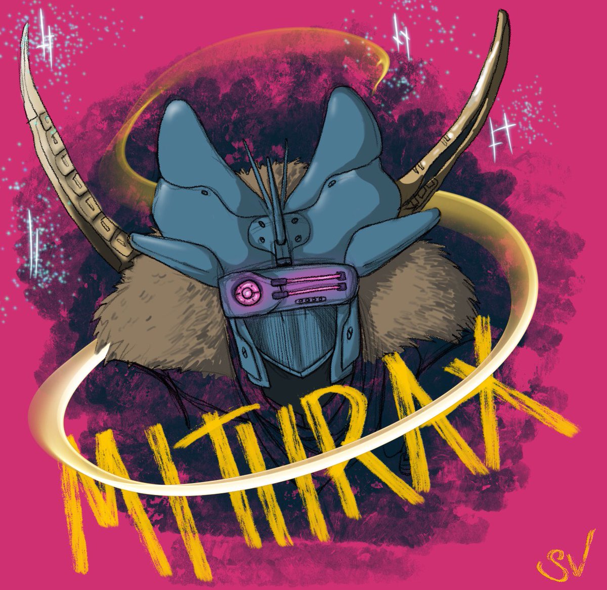 SharpValor's tweet image. An ode to a very cool character. #teammithrax #Destiny2Art #bungie @DestinyTheGame