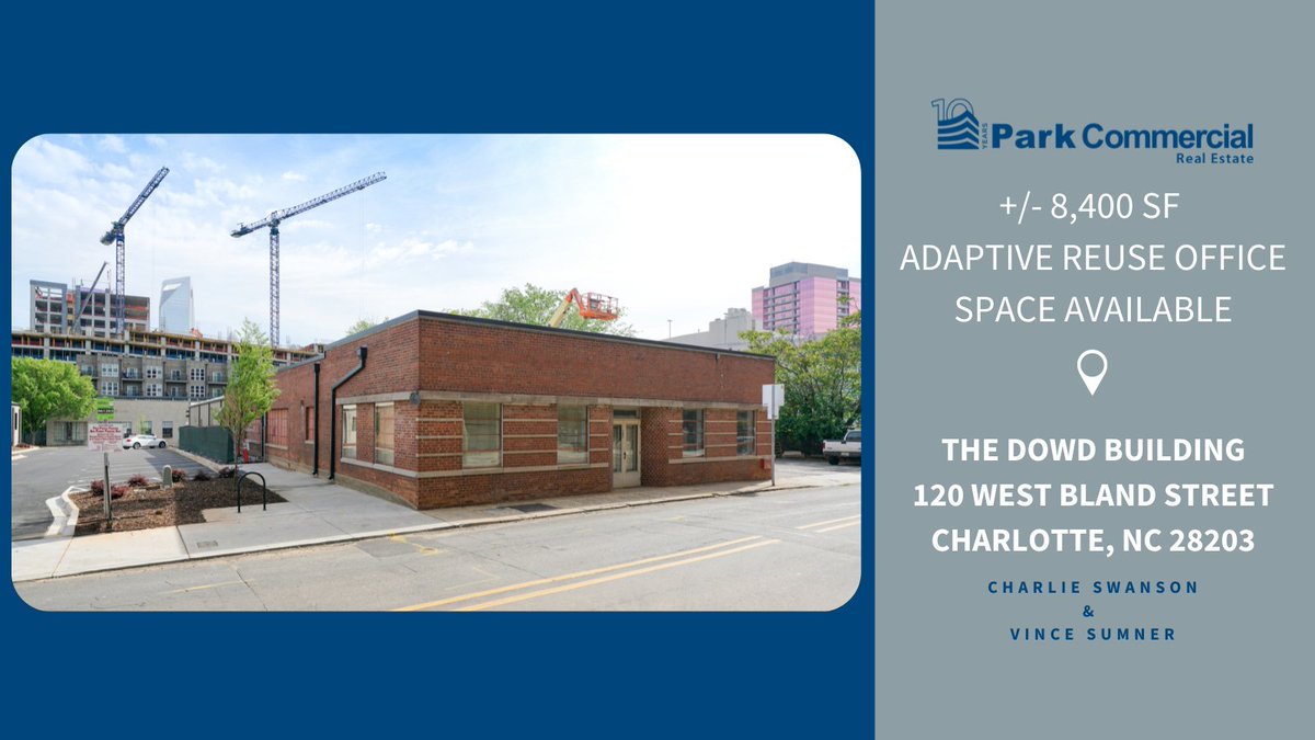 Unique opportunity in the heart of Southend to customize a building for office, design or showroom use. #cltdevelopment #southendclt #charlottesgotalot #southend