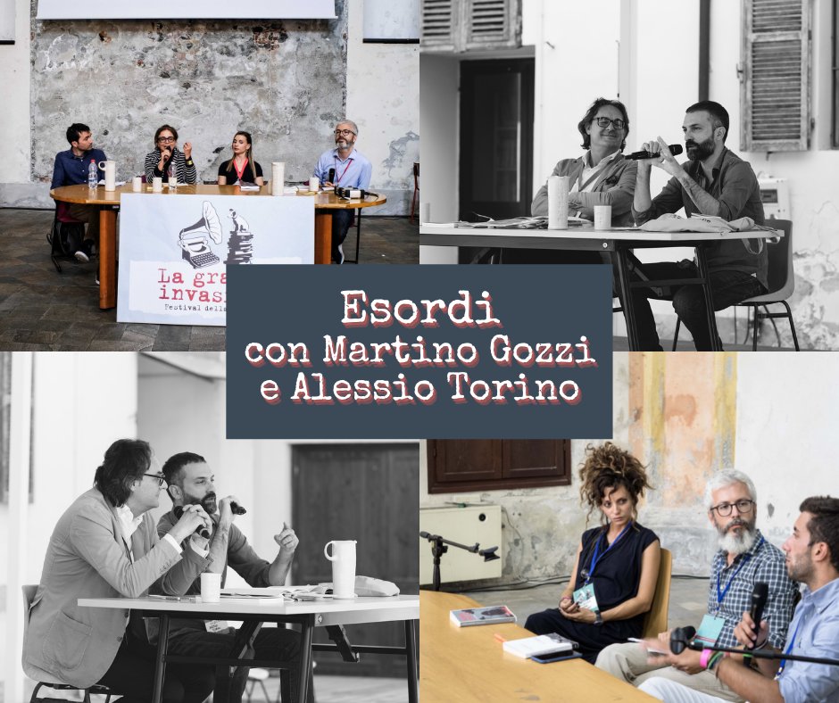 Tornano i nostri #Esordi in collaborazione con la @ScuolaHolden! Intervistati da <a href="/MartinoGozzi/">Martino Gozzi</a> e <a href="/alessio_torino/">Alessio Torino</a>
👉28 maggio Valentina Ferrari e <a href="/nicola_muscas/">Nicola Muscas</a>
👉29 maggio Valentina Mira e Germana Urbani
👉30 maggio Ulderico Iorillo e Paolo Milone
#invasione21
