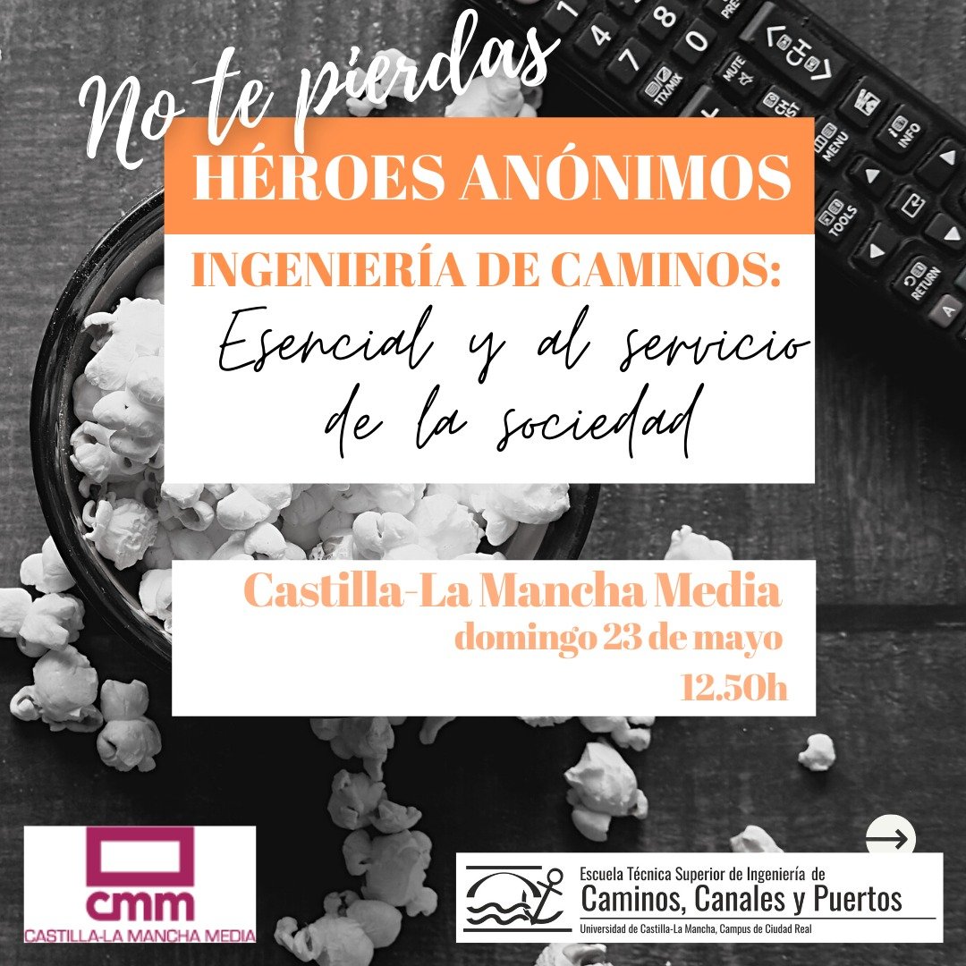 Rita Ruiz (@roadheritage) on Twitter photo Este domingo en <a href="/CMM_es/">Castilla-La Mancha Media</a> tendremos la oportunidad de conocer la labor de los ingenieros de Caminos, auténticos héroes anónimos
<a href="/edecgar/">edecgar</a> <a href="/CaminosUCLM/">🔶 ETSI Caminos UCLM 🔶</a> <a href="/SoniaSurez3/">Sonia Suárez Moreno</a> <a href="/ignac/">ignac</a> <a href="/IsabelAlonsoA/">Isabel Alonso de Armas</a> <a href="/Colegiocaminos/">Colegio de Ingenieros de Caminos</a> Este domingo en <a href="/CMM_es/">Castilla-La Mancha Media</a> tendremos la oportunidad de conocer la labor de los ingenieros de Caminos, auténticos héroes anónimos
<a href="/edecgar/">edecgar</a> <a href="/CaminosUCLM/">🔶 ETSI Caminos UCLM 🔶</a> <a href="/SoniaSurez3/">Sonia Suárez Moreno</a> <a href="/ignac/">ignac</a> <a href="/IsabelAlonsoA/">Isabel Alonso de Armas</a> <a href="/Colegiocaminos/">Colegio de Ingenieros de Caminos</a>