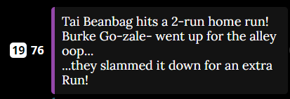 out here trying my best and <a href="/BurkeGonzales/">Burke Gonzales</a> comes in with the clutch slam