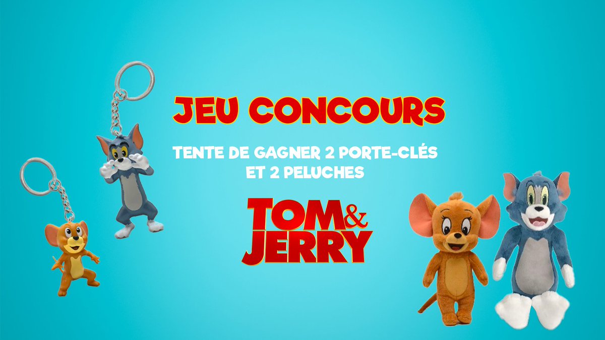 warnerbrosfr's tweet photo. 😼 JEU CONCOURS🐭

🎁 À l'occasion de la sortie de #TomEtJerryLeFilm au cinéma, tente de gagner un de ces 10 packs du film !
➡️ RT + Follow @warnerbrosfr + commente sous ce post "Team Tom" ou "Team Jerry" avec le #TomEtJerryLeFilm

⏱ TAS : 28/05
📄 https://t.co/tU3cpYKvBU https://t.co/7CmTPJBgbD