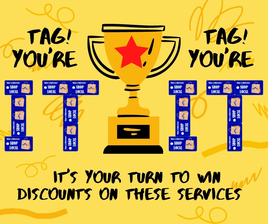 WSRChamber's tweet photo. TAG! You're It!  It's your turn to win discounts at local businesses with the Waynesville-St. Robert Chamber of Commerce keytag. Check out these discounts on cleaning, tax, shipping, spa, real estate, childcare services and more at https://t.co/cQyZikvlXK
#ShopLocalTagYoureIt https://t.co/yAXVG7ET3Q