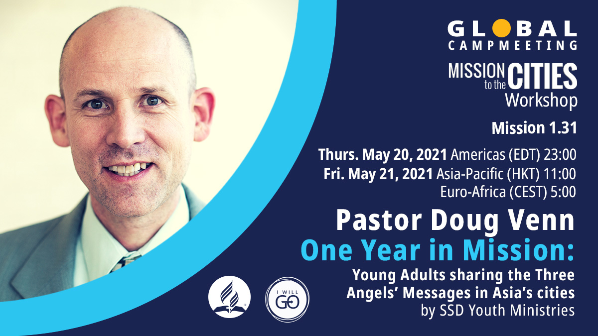 Make sure you check your time zones for the #AGCM21! Get ready for today's workshop by <a href="/Doug_Venn/">E. Douglas Venn</a> with the #OneYearInMission team.