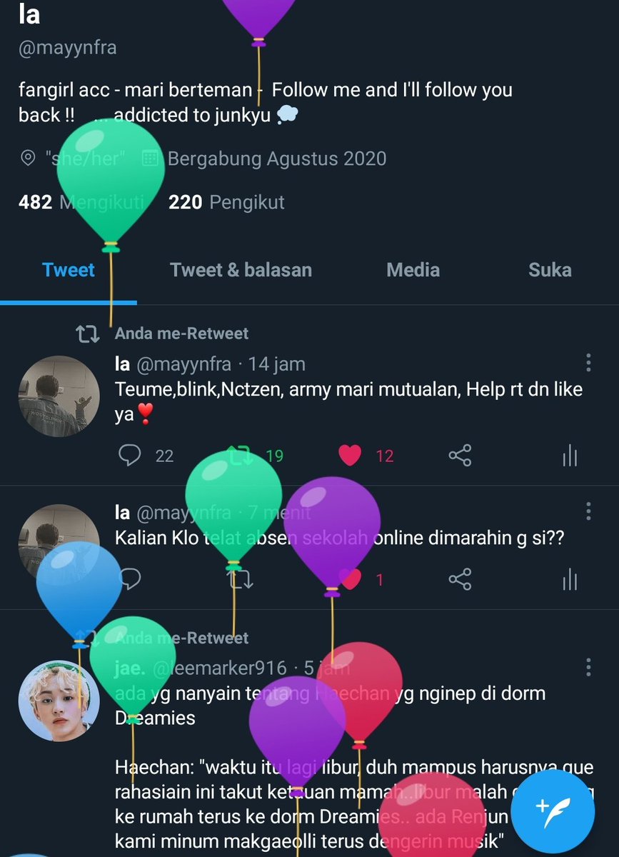 magumiiee's tweet photo. Cape buka profil nongol balon mulu👎🏻 https://t.co/sxjgo6b71J