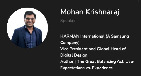 Christopher Catterfeld (@chrcatterfeld) on Twitter photo Excited to announce the first speaker guest for the June 22 launch event! Book Author and thought leaders for #UX and Design, accoladed with countless Reddot and IF Design awards, my good friend <a href="/_mohankrish/">Mohan Krishnaraj</a>
Join us lnkd.in/d6n2QeM or via iptor.VEB.live Excited to announce the first speaker guest for the June 22 launch event! Book Author and thought leaders for #UX and Design, accoladed with countless Reddot and IF Design awards, my good friend <a href="/_mohankrish/">Mohan Krishnaraj</a>
Join us lnkd.in/d6n2QeM or via iptor.VEB.live