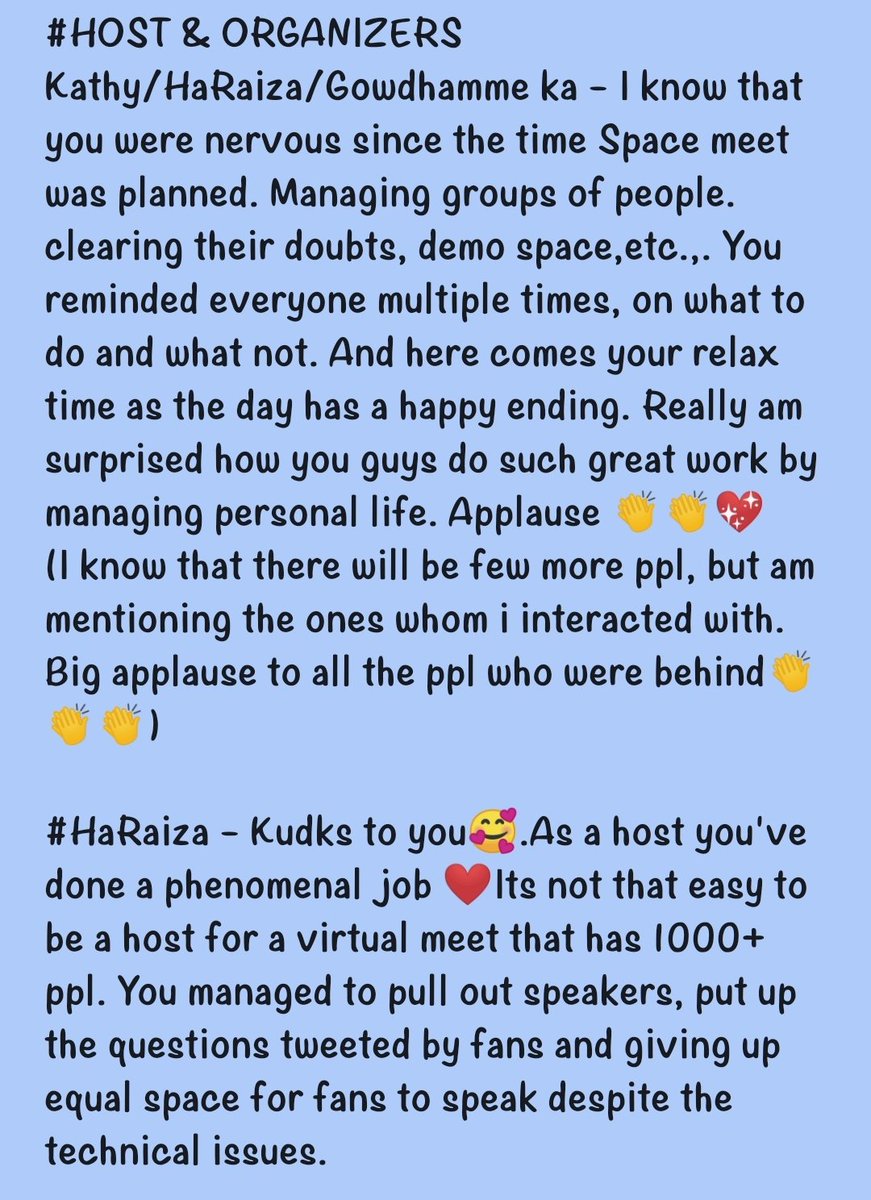 Ammu__Pavi's tweet photo. Here comes my thank note for today🤗❤️
Special mentions to @samvishal280999 @HaraizaLove @KathySamuel19 @Gowdhamme1 ka & our fam #Samiens
#SamVishal #SpacesWithSam #SpacesuvomWithSam https://t.co/zXAqS728tG