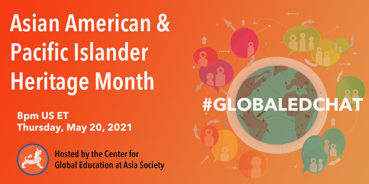 I hope you can join us for #globaledchat today! 8pmET in the US/10am in Sydney #theglobaleducator #flatconnections #globaled #AAPI